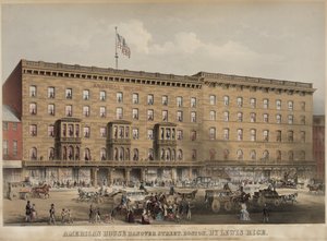 أمريكان هاوس شارع هانوفر ، وسط بوسطن بواسطة JH بوفورد